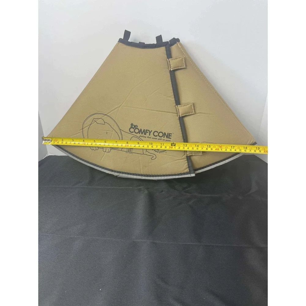 The Comfy‎ Cone Pet Recovery Collar Cone Tan Med Lng